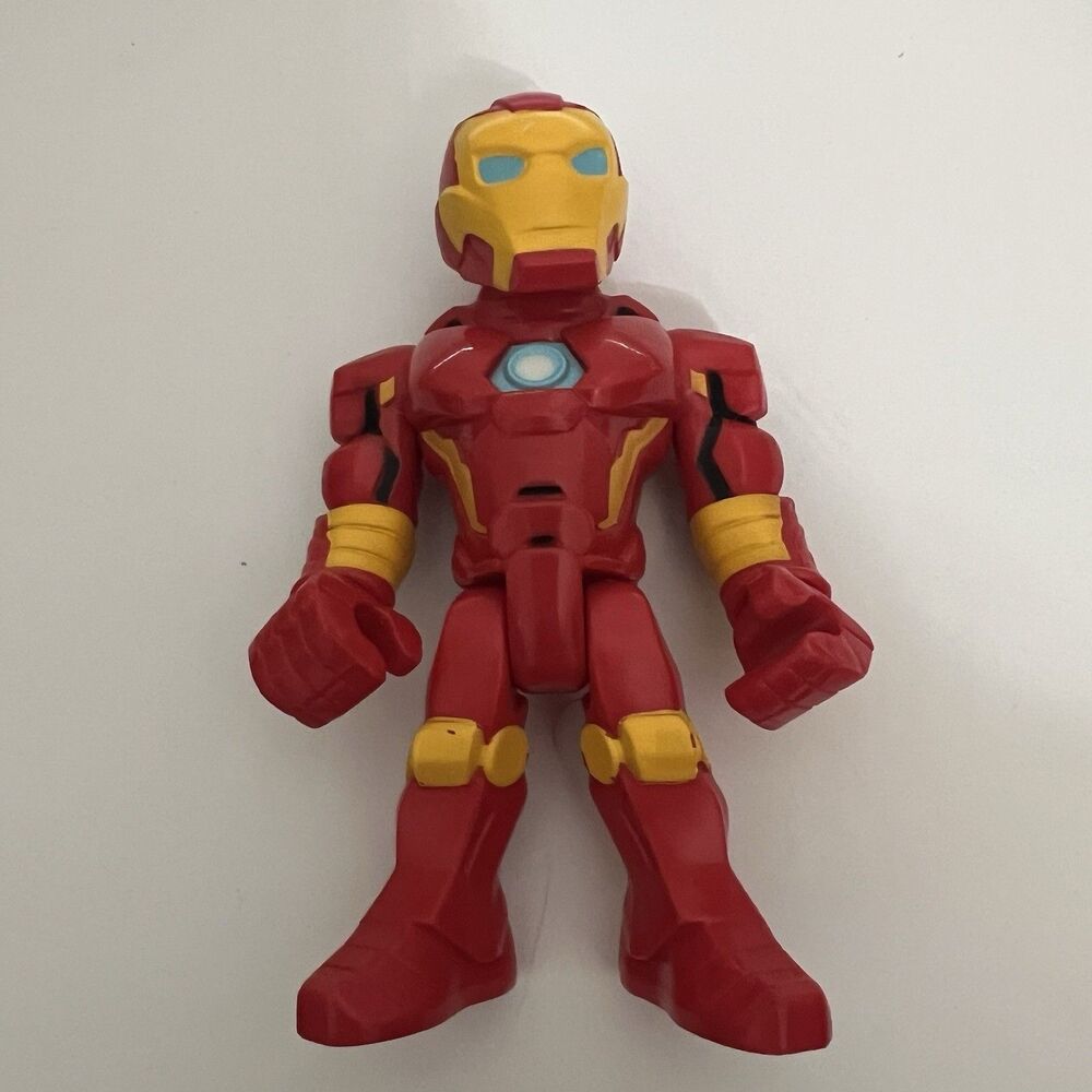 Playskool Marvel Super Hero Adventures 5" IRON MAN Action Figure Toy Hasbro 2018